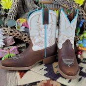 Children's "Whinny Water Buffalo" Leather Boots by Justin JK2794