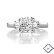 # 113 Radiant with Half Moon's 1.2ct