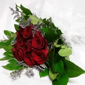 Classic Treasure: A Wrapped Rose Bouquet