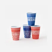 American Holiday Cup Melamine Set/4