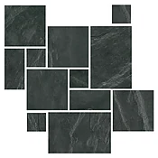 Adoni Black Slate Small Versailles Wall and Floor Tile