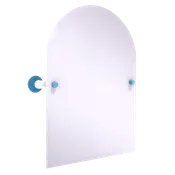 Collegiate Collection Frameless Arched Top Wall Mounted Tilt Mirror Chapel Hill Game Day Edition