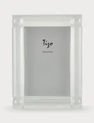 5X7 – Crystal Glass Frame 4 Corner Ball Clear