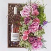 Rosé and Peonies