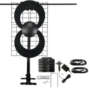 Bundle - ClearStream 2V Indoor / Outdoor HD TV Antenna, 20-inch Mast, Juice Plus Preamplifier