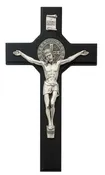 10.5" Black St. Benedict Wall Crucifix
