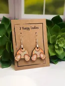 Bunny Butt Dangle Earrings - Custom Easter Jewelry - Easter Bunny Gift Idea