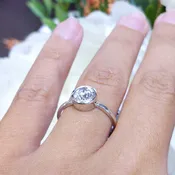 0.73CT Solitaire Round Diamond Engagement Ring RDER178