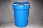 30 Gallon Open Top Blue Tapered Poly HDPE Drum – Reconditioned