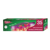 1 Gallon Grip Tab Bags - 35 Count