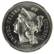 1879 3 Cent Nickel NGC Proof 67 — Sam Sloat Coins