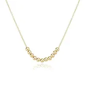 16" Gold Classic Beaded Bliss  Necklace - 2.5mm