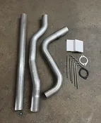 2.5″ Aluminized Honda 98-02 Accord Exhaust Piping Kit