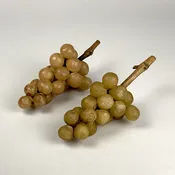 Pair Carved Stone Grape Clusters — Charles Haver Antiques