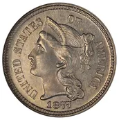 1877 3 Cent Nickel NGC Proof 62 — Sam Sloat Coins