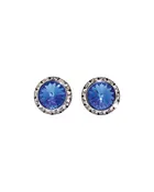 15mm - Dark Blue - Performance Earrings (Pierced)
