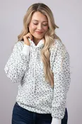 1897 Active Ditsy Floral Hoodie for Women in Ivory | GU739-IVORY