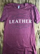 DG LeatherCraft “Leather” Graphic T-Shirt -Clay