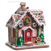 Sugar & Spice 10" Lighted Gingerbread House