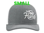Offset Script Hat Grey White Mesh