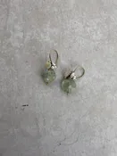 river song prehnite coin fringe earrings — hedgerow