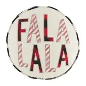 FA LA LA LA Round Throw Pillow | Mud Pie