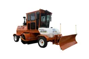 4 Wheel Sweeper with Blade 8' Broom, Diesel Powered