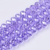 Chinese Crystal 100 Rondelle Beads 6mm X 4mm Color Lilac