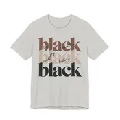 Black Is Joy Tee | Minimalist Typography Celebration Shirt