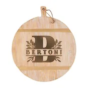 Botanical Monogram | Personalized Wood Cutting Board  - 47500246C **Warwick Pick-Up Only**