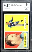 1957 Topps #88 Frank Gifford Card BGS BCCG 9 Near Mint+