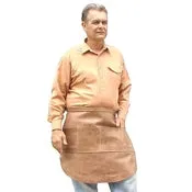 Basic Heavy Duty Pocketed Half Leather Apron