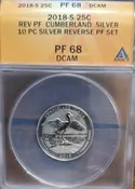 2018-S Cumberland Isl. America The Beautiful Silver Reverse Proof Quarter