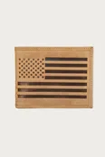 FLAG EMBOSSED LEATHER BIFOLD WALLET