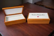 Jewelry Box, Wood &amp;amp; Porcelain