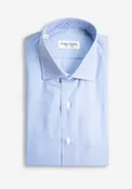 Blue Microcheck Sport Shirt