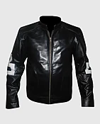 8 Ball Pool Billiard Cue 90's Retro Leather Jacket