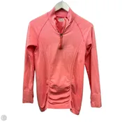 Athletic Top Long Sleeve Collar By Athleta In Orange, Size: S