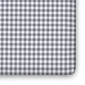 Gingham Organic Jersey Cotton Crib Sheet and Changing Pad Cover Set