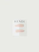 2-Pack Hair Clip Set: Blush