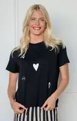 Ace of Hearts Graphic Tee Black