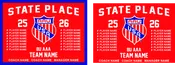 2026 AAU 8U AAA STATE TEAM BANNER – mix & match sizes