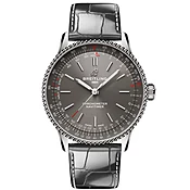 Breitling Navitimer Automatic A17327381B1P1 Grey Dial Steel With Grey Leather Watch 2024