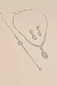 Rhinestone and Cubic Zirconia 3-Piece Jewelry Set