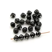 24 pcs Swarovski crystal Cosmo Jet beads, article 5309, Irina Miech, 6mm