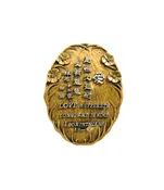 信望愛書房 Faith Hope Love Bookstore 仿銅經句牌 1114 愛是恆久忍耐（中英）