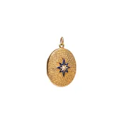 Antique Victorian 18k Engraved Enamel Natural Pearl Locket Pendant