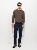 Buckle Back Straight Leg Jean