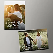 Big Dot of Happiness Custom Horizontal Photo Save the Date Magnet Cards with Envelopes, Personalized Fridge Magnets, Magnetic Picture Wedding Announcements - 72 Count