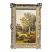 1940's Landscape Oil Painting — CANTERBURY COTTAGE ANTIQUES